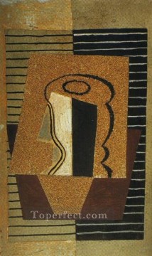 Vidrio 3 1914 cubista Pablo Picasso Pinturas al óleo